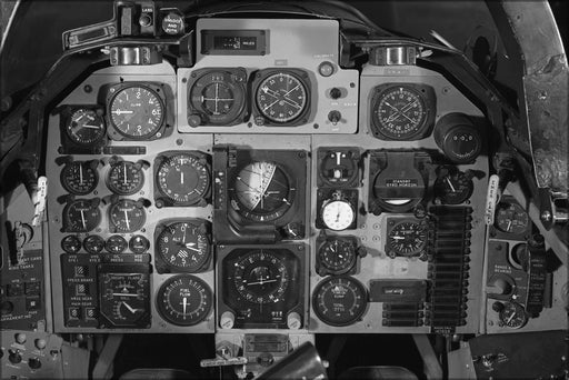 Poster, Many Sizes Available; American A-5A Vigilante Cockpit Control Panel 1963