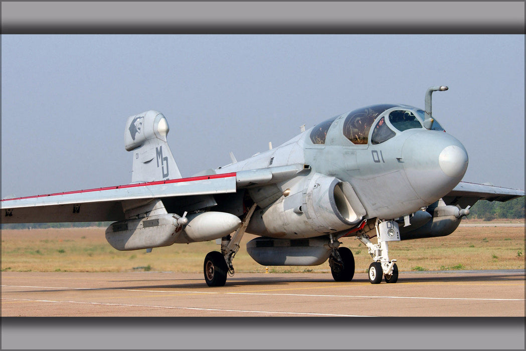 Poster, Many Sizes Available; Marine Corps Grumman Ea-6B Prowler Vmaq-3 Moon Dogs