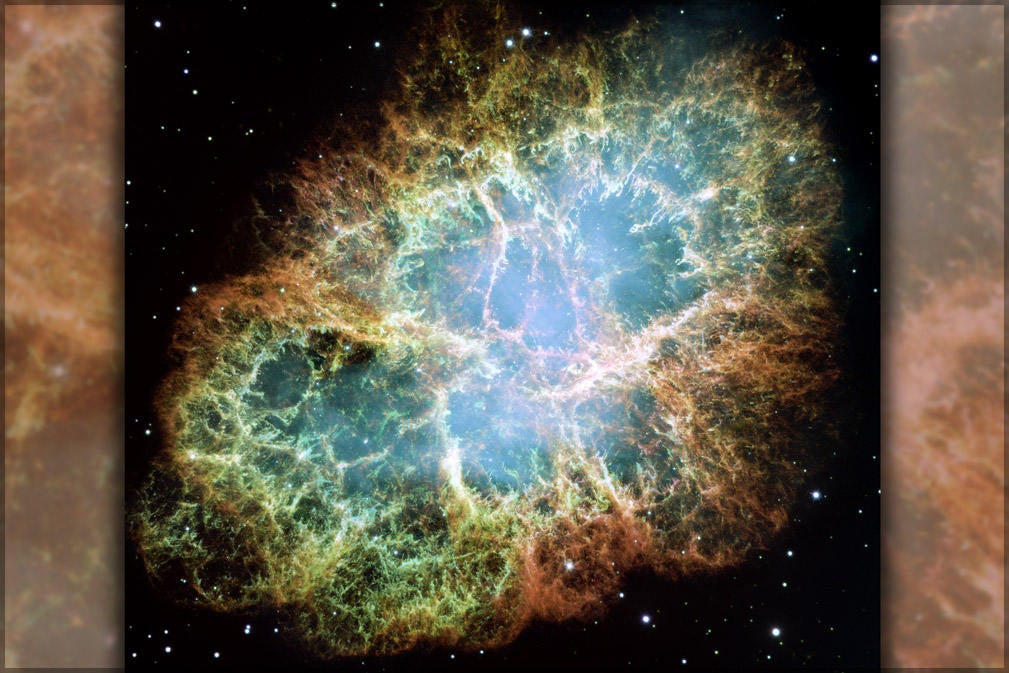 Poster, Many Sizes Available; Crab Nebula Hst