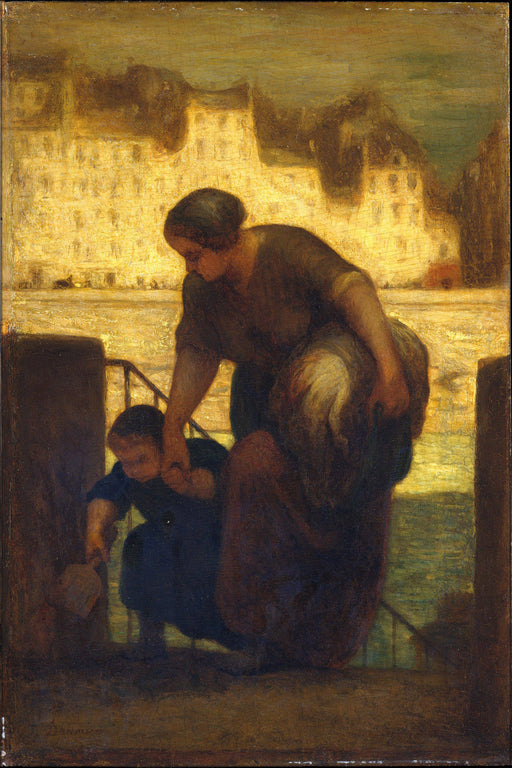 Poster, Many Sizes Available; Honore Daumier, The Laundress The Metropolitan Museum Of Art