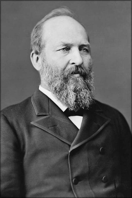 Poster, Many Sizes Available; President James A. Garfield Brady-Handy Photograph Of Garfield, Taken Between 1870 And 1880