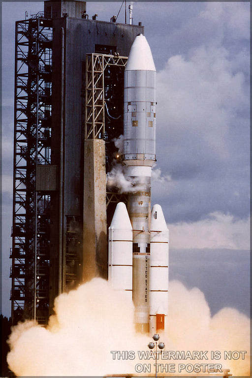 Poster, Many Sizes Available; Titan Iiie Centaur Launching Voyager 2