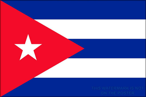 Poster, Many Sizes Available; Cuba Flag