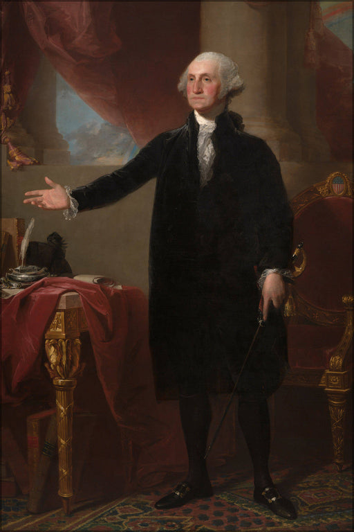 Poster, Many Sizes Available; Gilbert Stuart George Washington Lansdowne Portrait