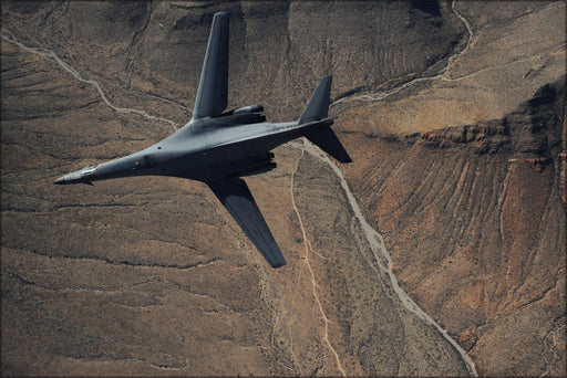 Poster, Many Sizes Available; A B 1B Lancer Maneuvers Over New Mexico During A Training Mission