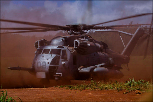 Poster, Many Sizes Available; Ch-53 Stallion Helicopters, Kahuku Training Area