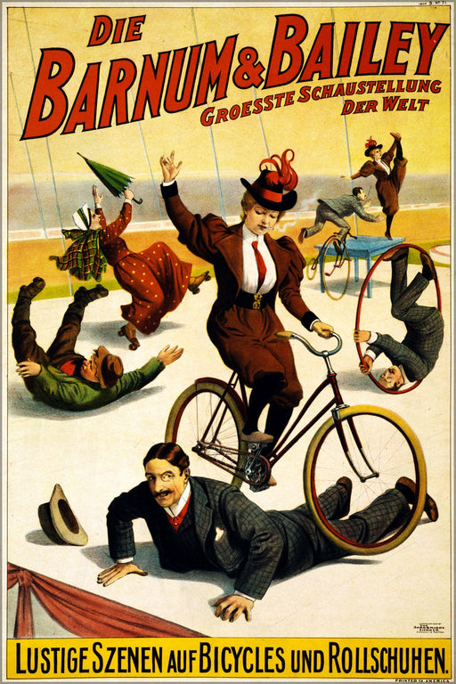 Poster, Many Sizes Available; Promotional Poster In German For Barnum & Bailey Circus 1900