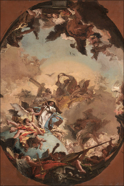 Poster, Many Sizes Available; Giovanni Battista Tiepolo The Coronation Of The Virgin