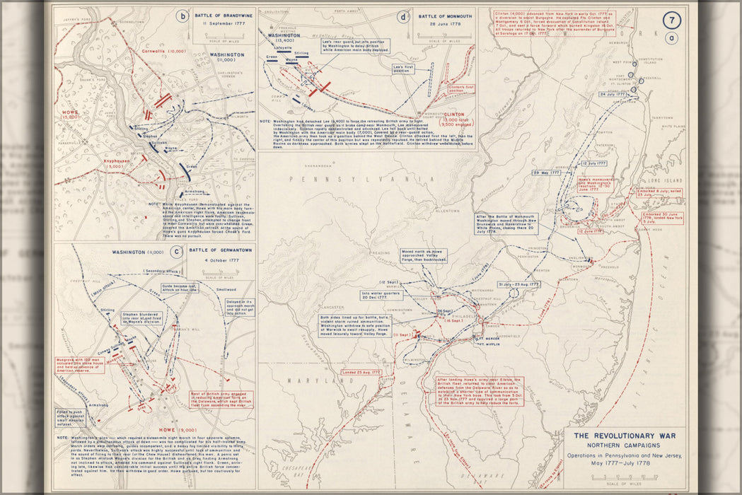 Poster, Many Sizes Available; Map Of Pennsylvania & New Jersey 1777-78