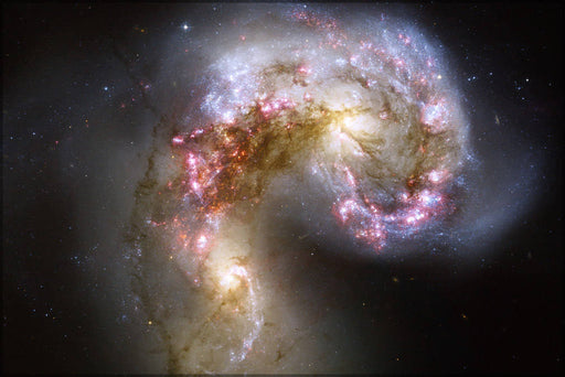 Poster, Many Sizes Available; Antennae Galaxies In Collision, Hubble Images