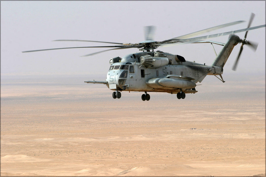 Poster, Many Sizes Available; Ch-53E Super Stallion Helicopter S Of Kandahar, Afghanistan