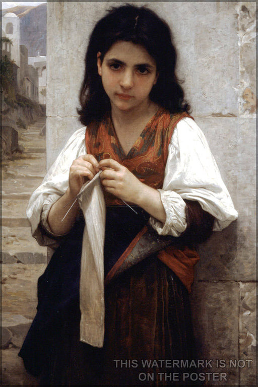 Poster, Many Sizes Available; Tricoteuse  Knitting William-Adolphe Bouguereau (1825-1905) - Tricoteuse (1879