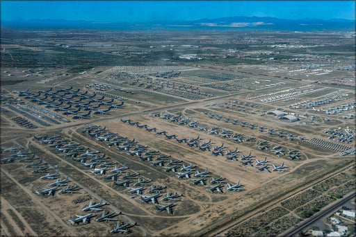Poster, Many Sizes Available; Davis-Monthan Air Force Base Boneyard Tucson, Arizona