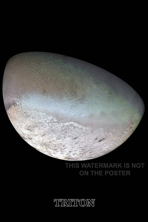 Poster, Many Sizes Available; Triton Moon Of Neptune Voyager 2