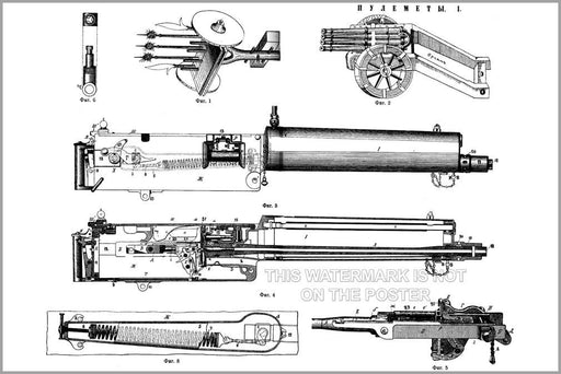 Poster, Many Sizes Available; Maxim Gun 1905