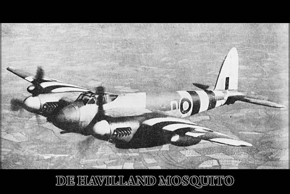 Poster, Many Sizes Available; De Havilland Mosquito Xviii In Operation Overlord D-Day Paint