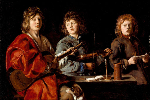 Poster, Many Sizes Available; Antoine Le Nain - Trois Jeunes Musiciens