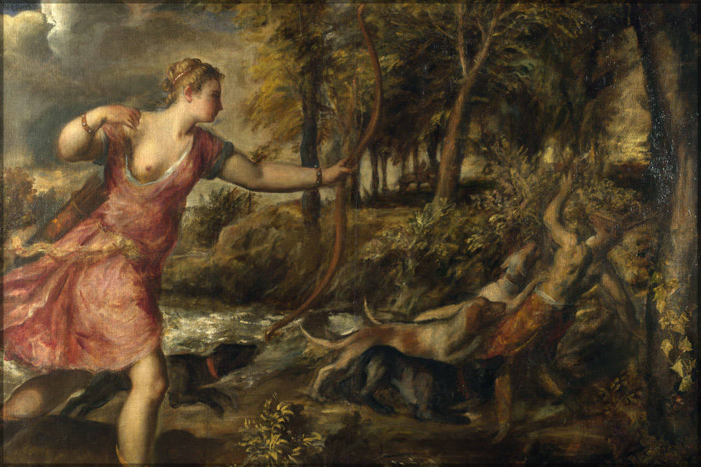 Poster, Many Sizes Available; Death Of Actaeon By Titian