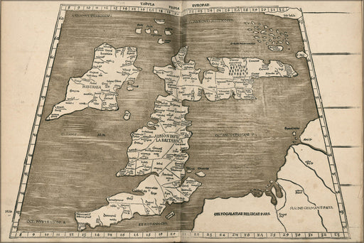 Poster, Many Sizes Available; Ptolemy Map Great Britain 1513 England Scotland