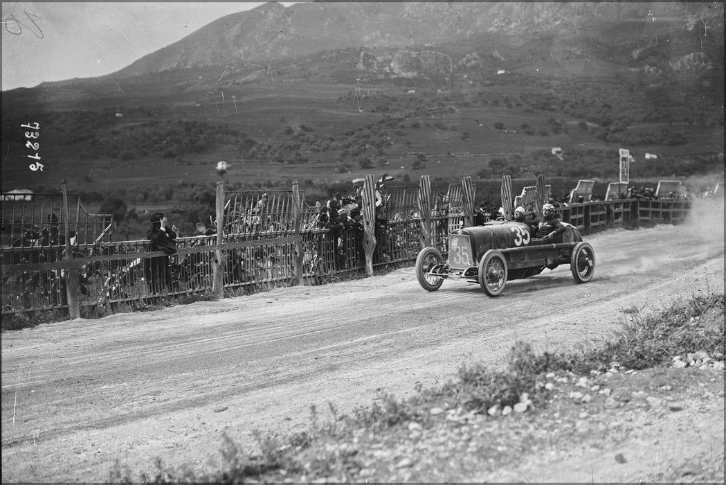 Poster, Many Sizes Available; Antonio Ascari In His Alfa Romeo At The 1922 Targa Florio