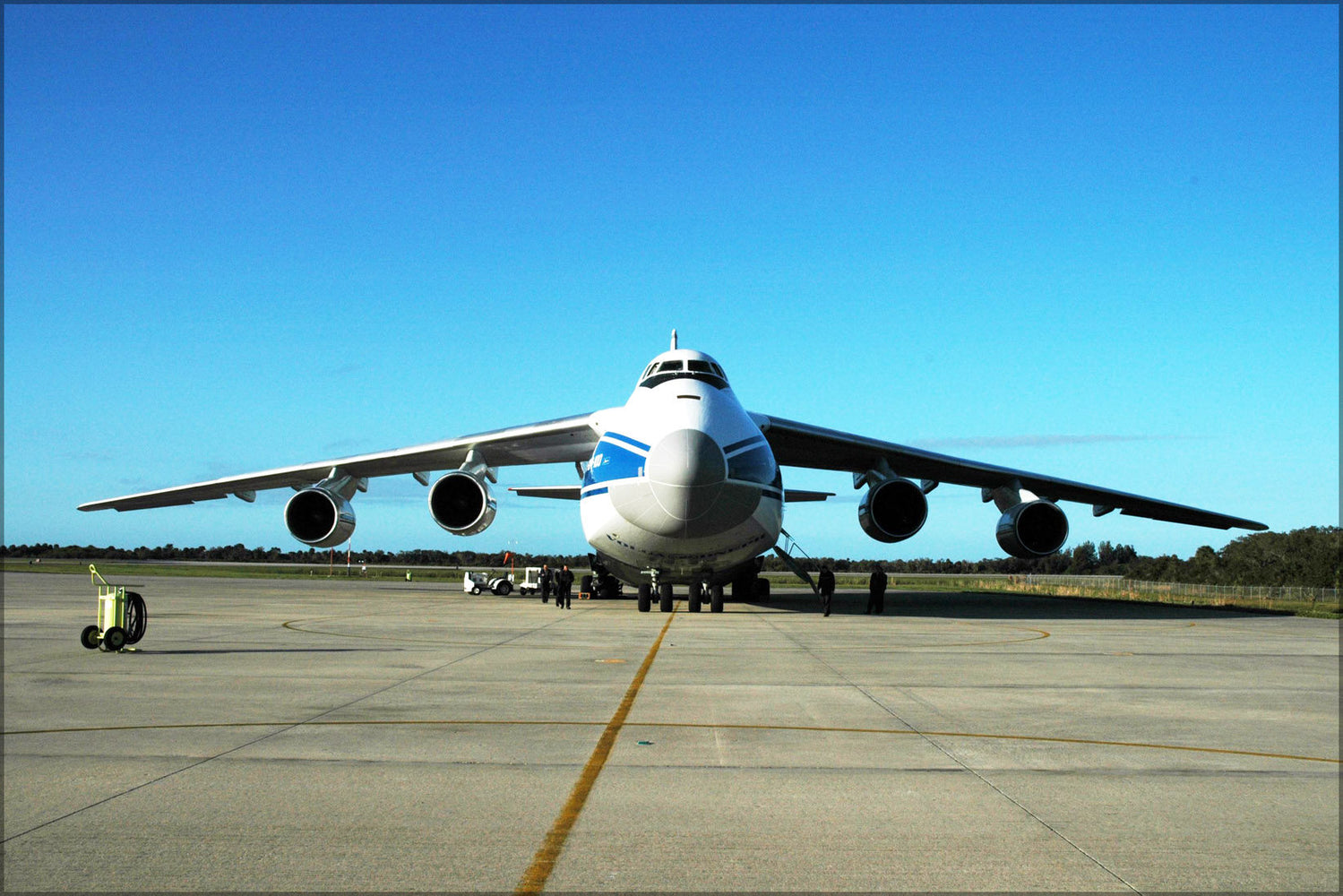 Poster, Many Sizes Available; Antonov 124 Aircraft Delivers Its Cargo