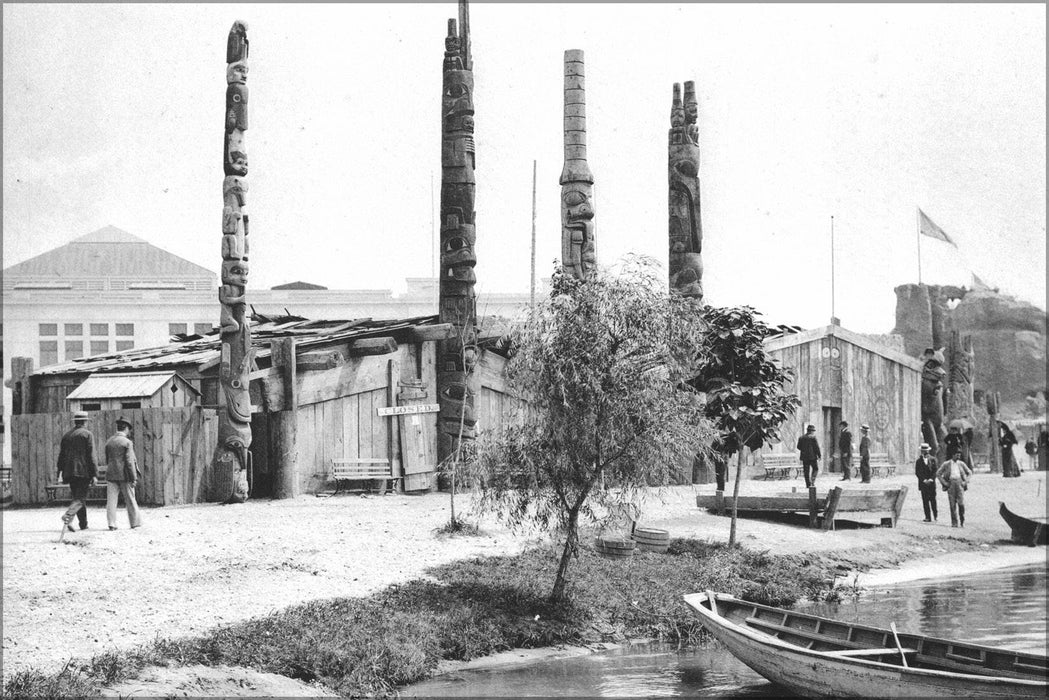 Poster, Many Sizes Available; Houses And Totem Poles Of Alaskan Indians â Official Views Of The World&#39;S Columbian Exposition â 89