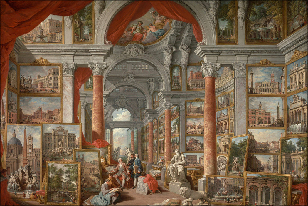 Poster, Many Sizes Available; Giovanni Paolo Pannini Picture Gallery With Views Of Modern Rome