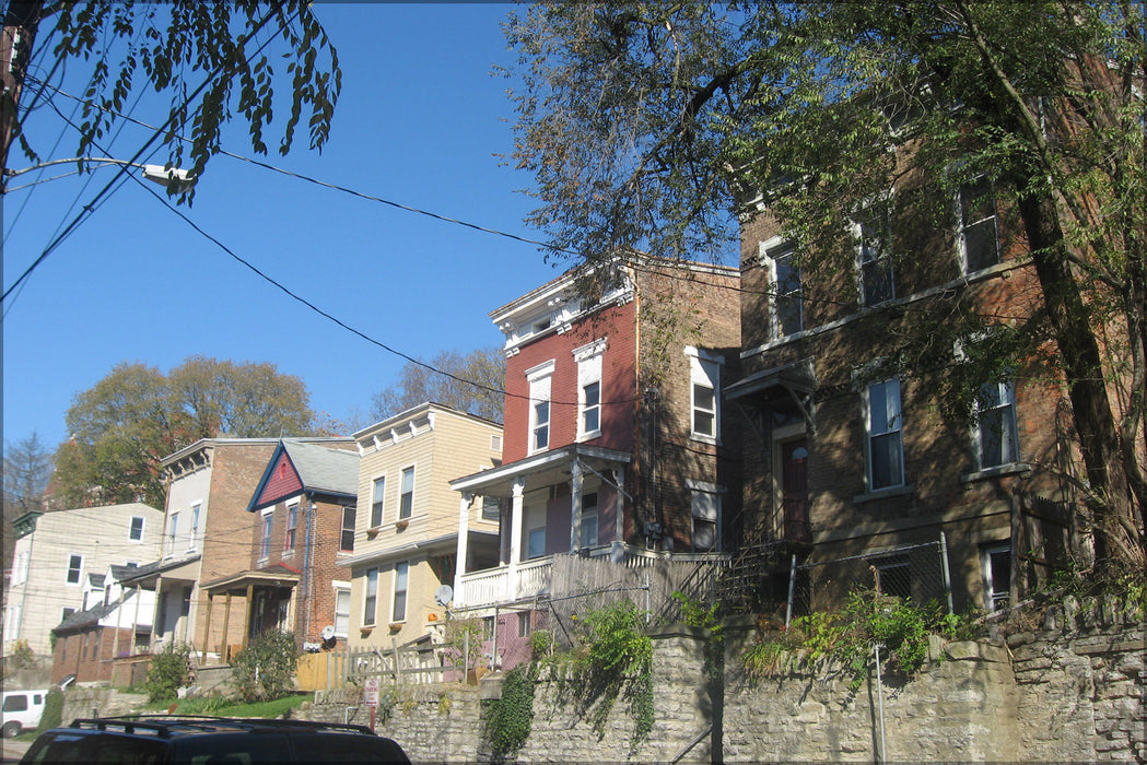 Poster, Many Sizes Available; Houses On Delhi In Sedamsville