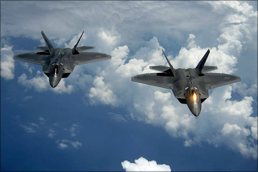 Poster, Many Sizes Available; Two U.S. Air Force F-22 Raptor Aircraft