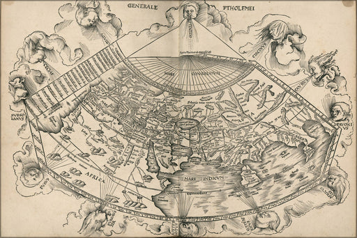 Poster, Many Sizes Available; Ptolemy Map Of The World 2Nd Century