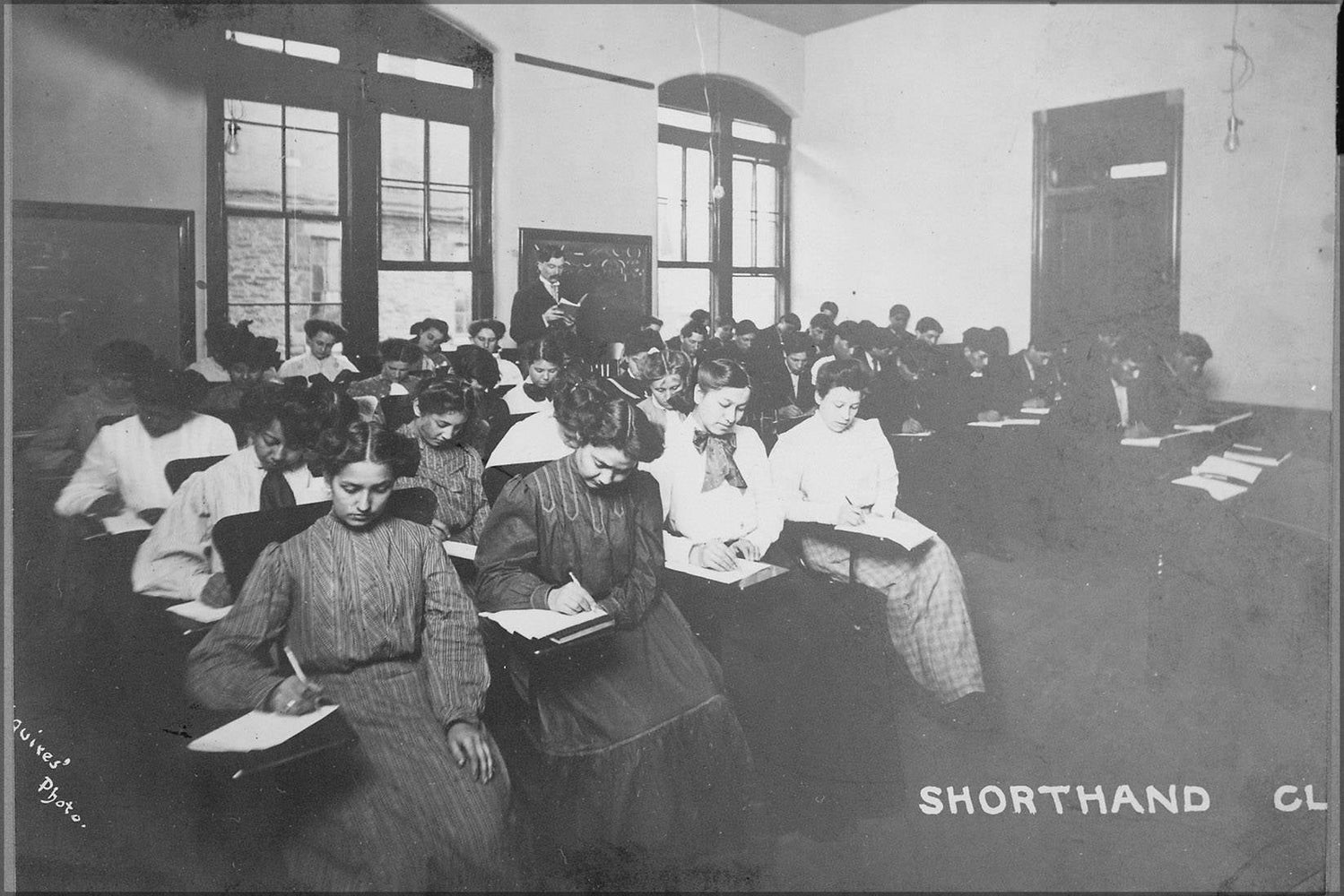 Poster, Many Sizes Available; Girls&#39; Shorthand Class, Haskell Institute, Lawrence, Kansas, 1910 Nara 518924