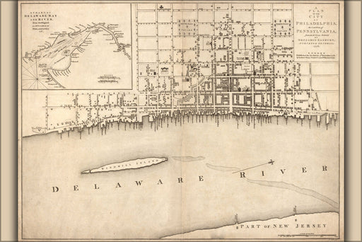 Poster, Many Sizes Available; Map Of Philadelphia Pennsylvania 1776