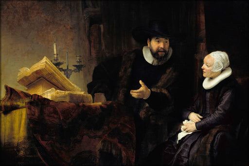 Poster, Many Sizes Available; Mennonite Preacher Anslo And His Wife Rembrandt