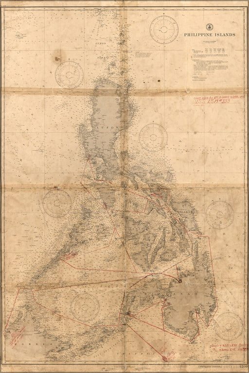 Poster, Many Sizes Available; Map Of Philippines 1940