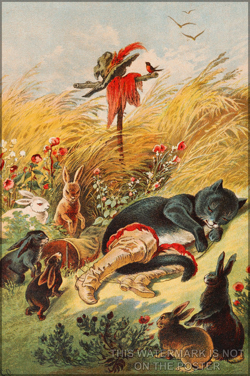 Poster, Many Sizes Available; Puss In Boots, Illustration By Carl Offterdinger P2