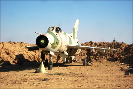 Poster, Many Sizes Available; Derelict Iraqi Mig-21 On Al Asad Airbase