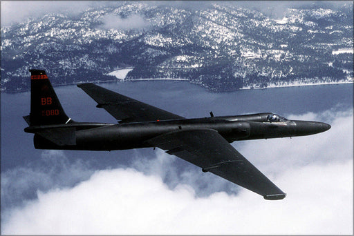 Poster, Many Sizes Available; U-2 Spy Plane Dragon Lady Reconnaissance Aircraft In Flight