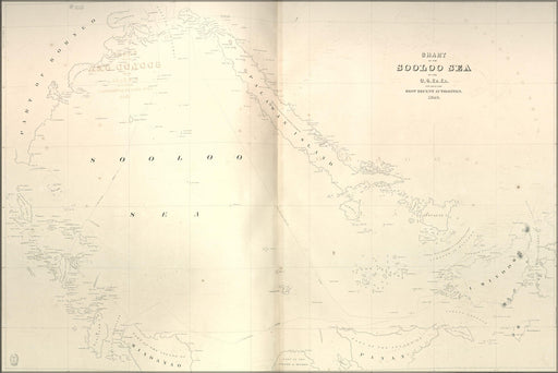 Poster, Many Sizes Available; Chart Map Of The Sooloo Sea 1841