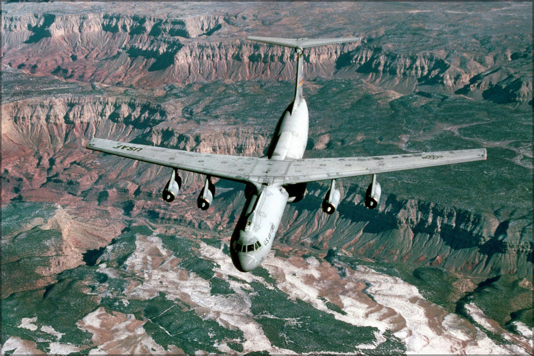 Poster, Many Sizes Available; U.S. Air Force Lockheed C-141B Starlifter, Grand Canyon, Arizona