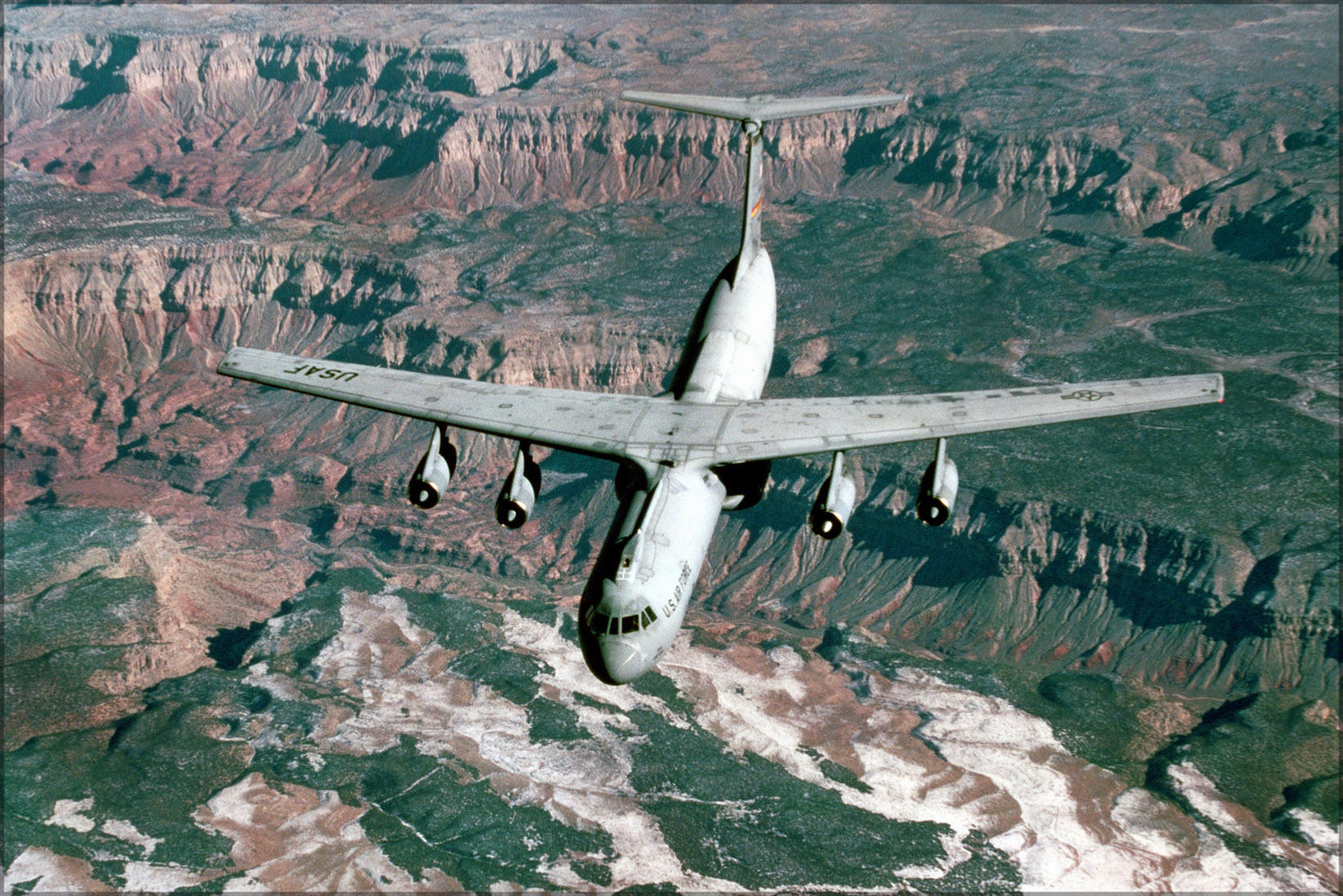 Poster, Many Sizes Available; U.S. Air Force Lockheed C-141B Starlifter, Grand Canyon, Arizona