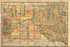 Poster, Many Sizes Available; Railroad County Shippers Map Of South Dakota 1892