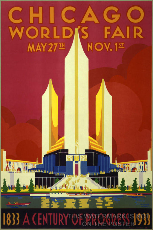 Poster, Many Sizes Available; Chicago World&#39;S Fair 1933 Century Of Progress World&#39;S Fair Poster