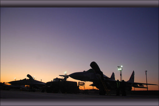 Poster, Many Sizes Available; Mig-29 Fulcrum Aircraft  Graf Ignattevo Airfield, Bulgaria