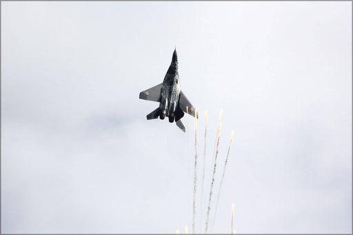 Poster, Many Sizes Available; Mig-29A 67 Flying Aerobatics Over Oulu Airport