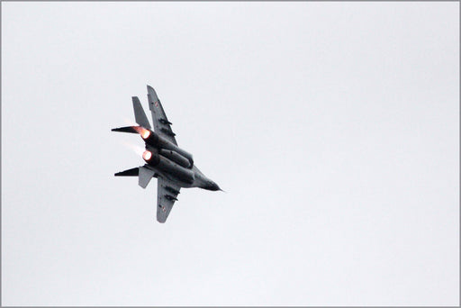 Poster, Many Sizes Available; Mig-29A 67 Flying Aerobatics Over Oulu Airport P2