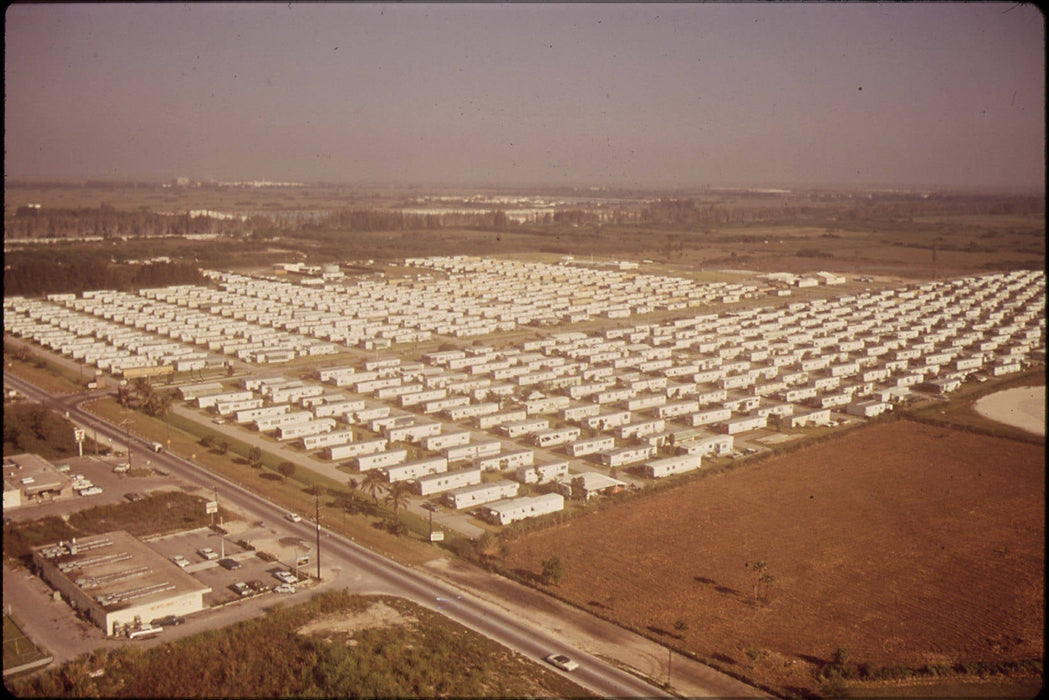 Poster, Many Sizes Available; Huge Trailer Park Encroaches Upon The Boundaries Of The Everglades National Park Nara 544629