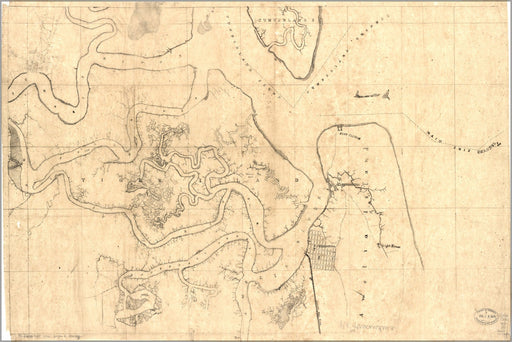 Poster, Many Sizes Available; Map Of Fernandina Region, Florida 1860