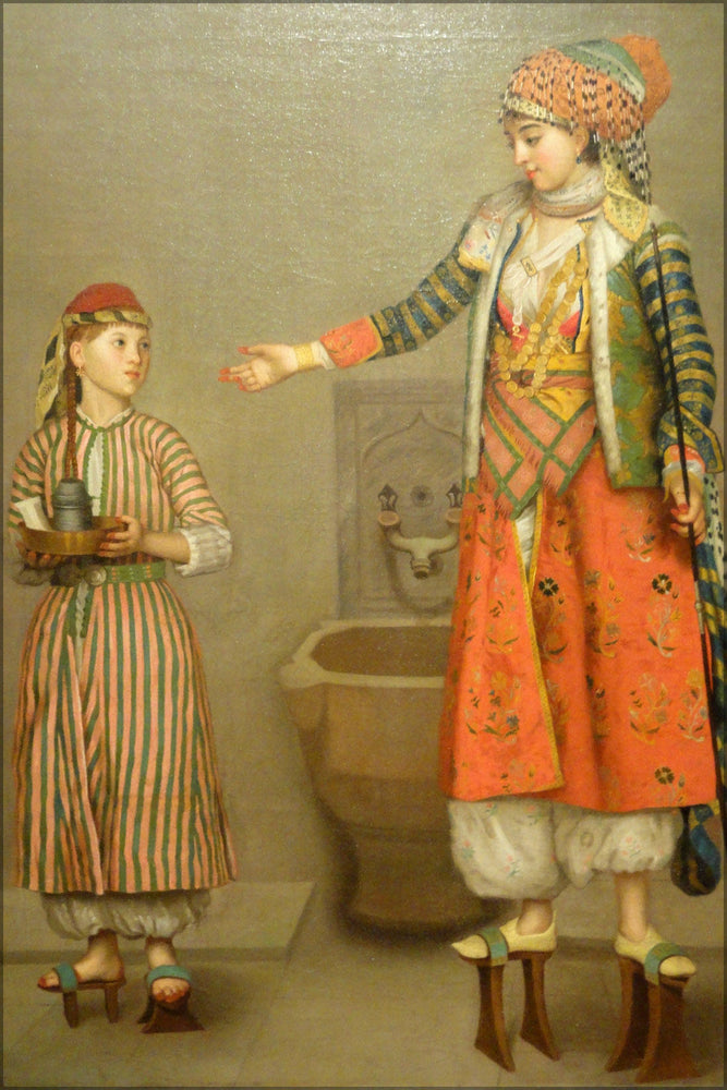 Poster, Many Sizes Available; A Frankish Woman And Her Servant, Jean Etienne Liotard, C. 1750 Nelson Atkins Museum Of Art Dsc08828