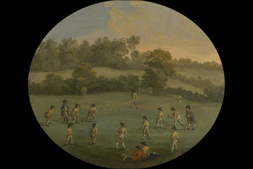 Poster, Many Sizes Available; A Game Of Cricket The Royal Academy Club In Marylebone Fields, Now Regent&#39;S Park