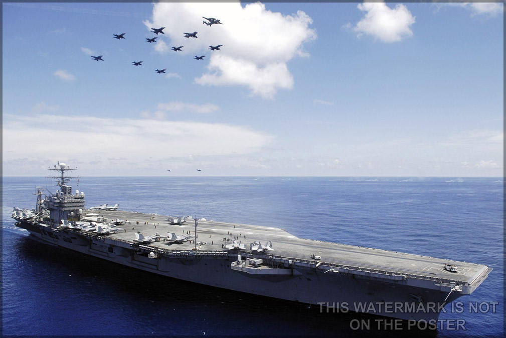 Poster, Many Sizes Available; Uss Abraham Lincoln (Cvn-72)